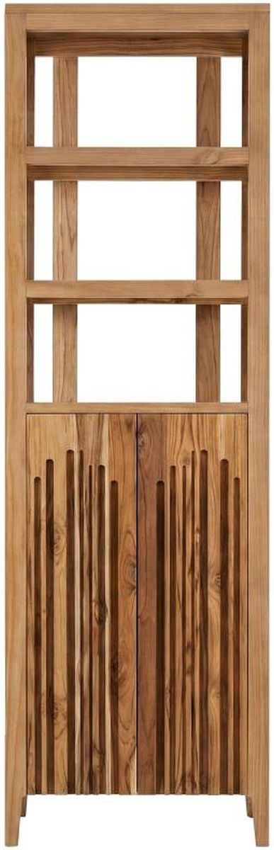 International Furniture Direct Savia Brown 2-Door Bookcase-3