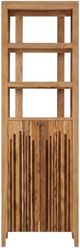 International Furniture Direct Savia Brown 2-Door Bookcase-3