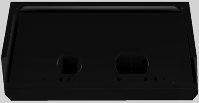 Vent-A-Hood® Designer Series 48" Black Wall Mounted Range Hood-2