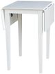 John Thomas Furniture® Dining Essentials White Small Drop Leaf Leg Table-2