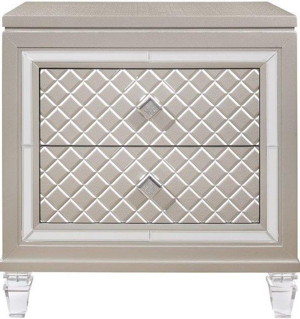 Global Furniture USA Paris Champagne Nightstand-1
