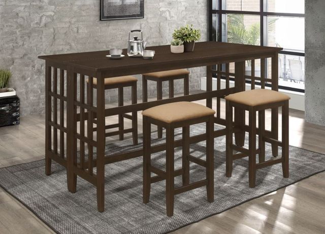 Coaster® Gabriel 4-Piece Cappuccino Counter Stools-2