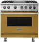 Viking® 5 Series 36'' Golden Hour Pro Style Dual Fuel Range with Griddle-0