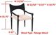 Forty West Bellevue Beige/Black Dining Chair-1