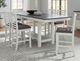Liberty Furniture Brook Bay 7-Piece Carbon Gray/Textured White Gathering Table Set-1