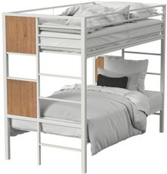 Intercon Midtown Youth White/Monarca Youth Twin Over Twin Bunk Bed