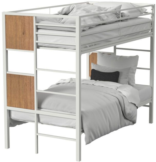 Intercon Midtown Youth White/Monarca Youth Twin Over Twin Bunk Bed-0