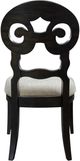 Riverside Furniture Mix-N-Match Chairs 2-Piece Beige/ Rubbed Black Scroll Back Upholstered Dining Side Chair Set-3