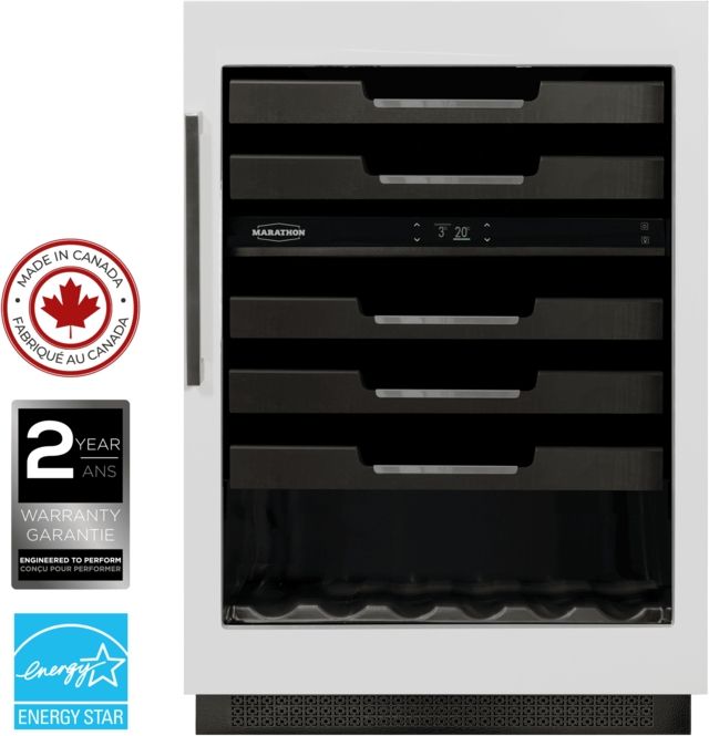 Marathon M4 Series 24” 5.3 Cu. Ft. Panel Ready Under Counter Wine Cooler-2