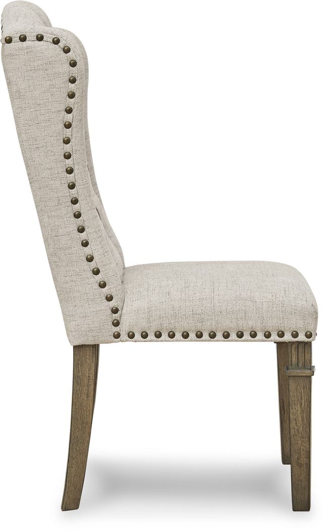Signature Design by Ashley® Markenburg Beige/Brown Upholstered Dining Chair-3