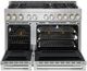 JennAir® RISE™ 48" Stainless Steel Pro Style Gas Range with Infrared Grill-1