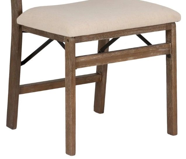 Powell® Beaux Beige/Brown Folding Chair-2