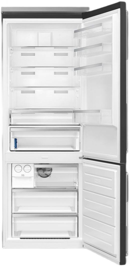 Smeg Professional 28" 16.3 Cu. Ft. Matte Black Counter Depth Bottom Freezer Refrigerator-1