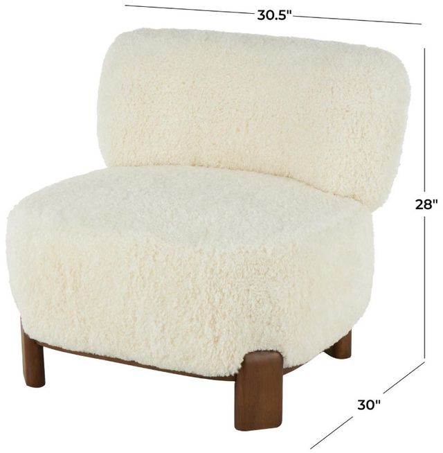 Deco Marche White Accent Chair-2