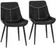 Linon August 2-Piece Black Dining Chair Set-0