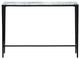 Crestview Collection Alayna Gray Console Table with Black Base-1