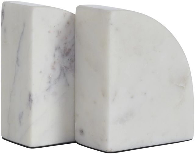 Renwil® Kaleido 2-Piece White Natural Bookend Set-3