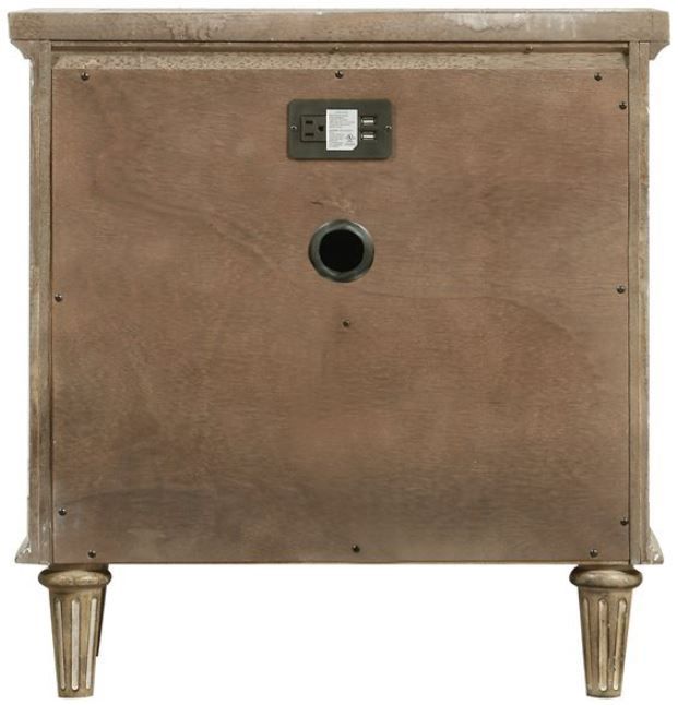 Emerald Home Interlude Sandstone Buff 2-Drawer Nightstand-4