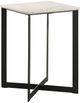 Coaster® Tobin White End Table with Black Base-0