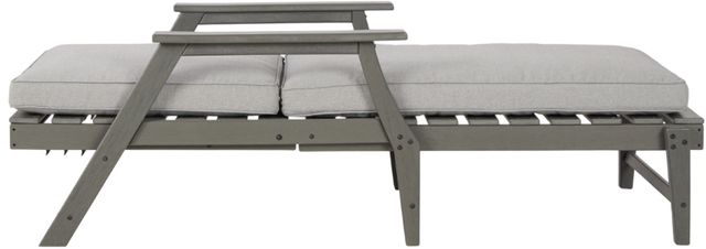 Signature Design by Ashley® Visola Gray Fabric/Polyethylene Outdoor Chaise Lounge-3