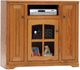 American Heartland Manufacturing Oak 46" Arched Base Tall TV Stand -0