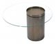 Zuo® Emi Glass Top Coffee Table with Antique Gold Base-2