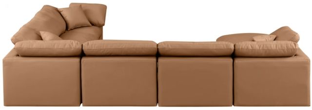 Meridian Furniture Indulge 7-Piece Cognac Leather Modular Sectional-3