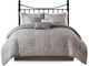 Olliix by Madison Park 7 Piece Grey California King Walter Printed Seersucker Comforter Set-0
