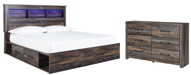 Signature Design by Ashley® Drystan 2-Piece Multi King Storage Panel Bed Set-0