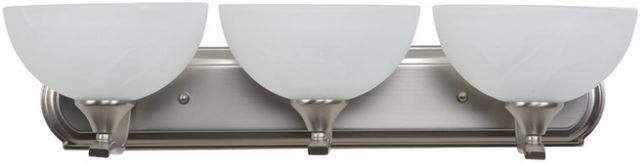 YHD Glacier Point Ivory Cloud/Satin Nickel 3-Light Incandescent Vanity Lighting-3