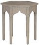 Bernhardt Albion Pewter Hexagonal Side Table-1