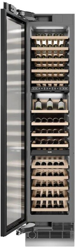 ZLINE 18 in. 9 Cu. Ft. Triple Zone 68 Bottle Panel Ready Left Hinge Column Wine Cooler-3