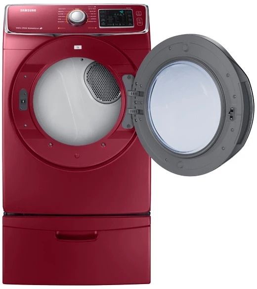 Samsung 7.5 Cu. Ft. Merlot Electric Dryer-2