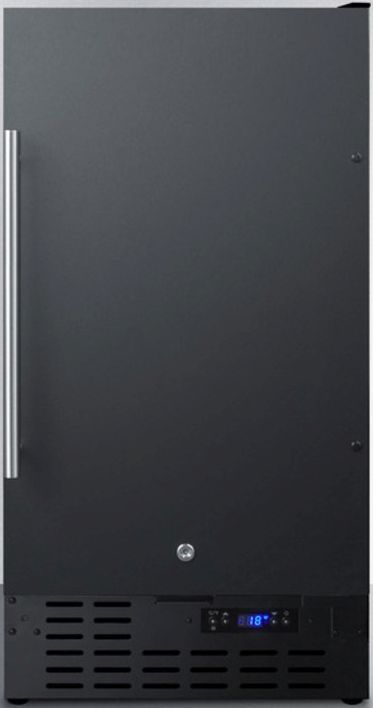 Summit® 18" 2.7 Cu. Ft. Black Upright Freezer-0