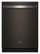 Whirlpool® 24" Fingerprint Resistant Black Stainless Steel Top Control Built-In Dishwasher  with Total Coverage Wash Action and Auto Open Air Dry-0