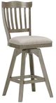 ECI Furniture Pine Crest Asbury 2-Piece Gray Tulip Stool Set-0