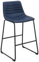 Coaster® Zuni 2-Piece Black/Blue Bar Stool Set-1