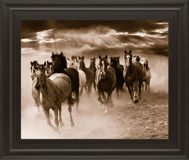 Classy Art Running Horses by Monte Naglar Wall Art-0