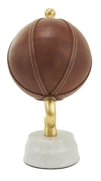Deco Marche Brown Stitched Globe-1