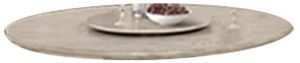 New Classic® Home Furnishings Gwendolyn Cerused Taupe Round Table Top and Lazy Susan