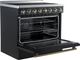 FORNO® Paolo Alta Qualita 36" Black Pro Style Electric Range-4