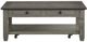 Homelegance® Granby Antique Gray Cocktail Table with Coffee Top -2