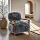 Furniture of America® Eramo Charcoal Gray Accent Chair-2