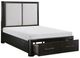 Homelegance® Gilbert Charcoal/Light Gray Queen Platform Storage Bed-4