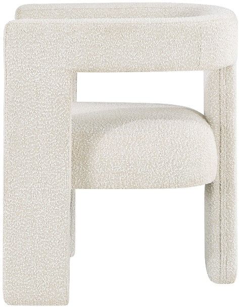 Coaster® Petra Boucle White Upholstered Accent Side Chair-3