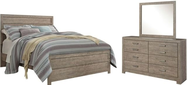 Signature Design by Ashley® Culverbach 3-Piece Vintage Gray Queen/Full Panel Bed Set-0