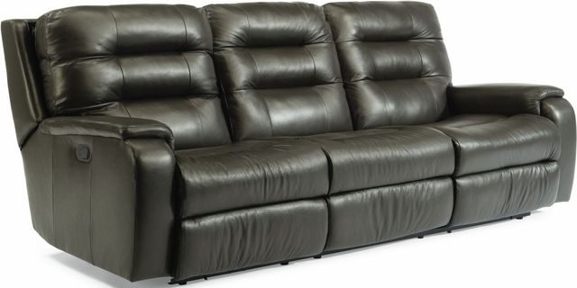 Flexsteel® Arlo Black Reclining Sofa
