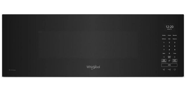 Whirlpool 30" 1.1 Cu. Ft. Black Over the Range Microwave-0