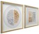 A & B Home Aurelia 2-Piece Gold/Silver Shadow Wall Decor Set-0