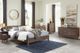 Signature Design by Ashley® Calverson 4-Piece Mocha Queen Bedroom Set-5